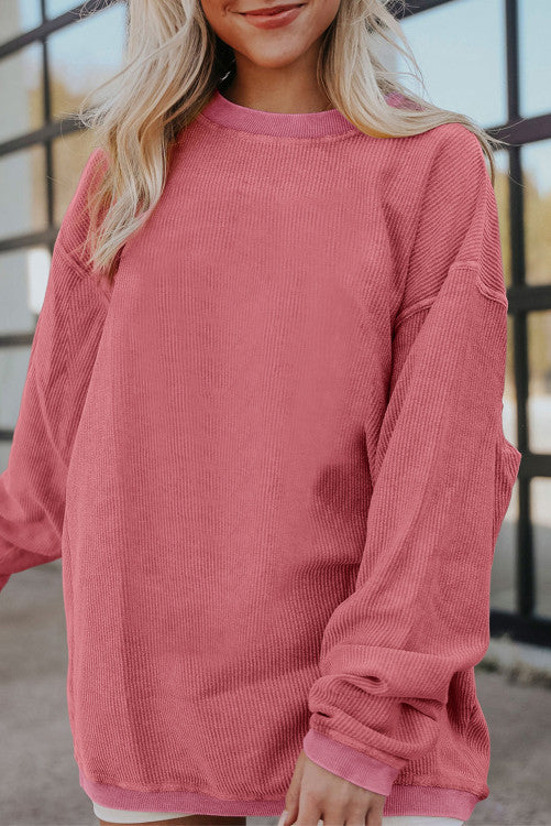 Pink Oversized Crewneck