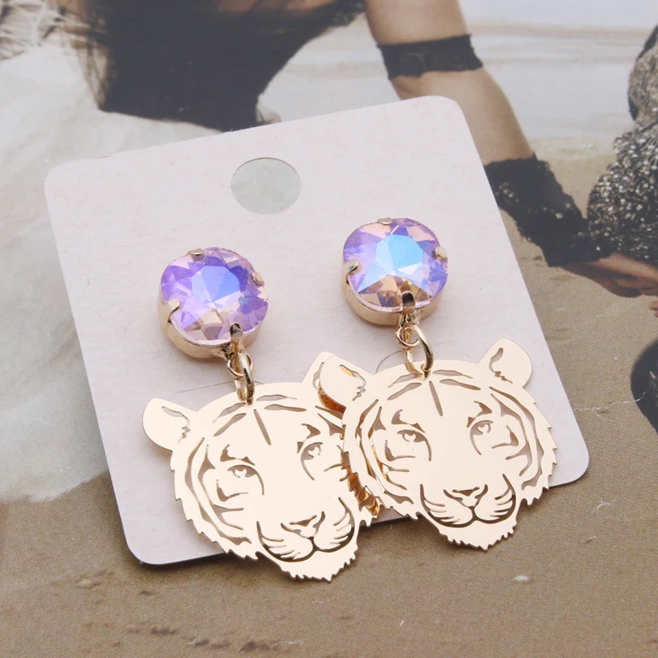 Tiger Earrings RTS