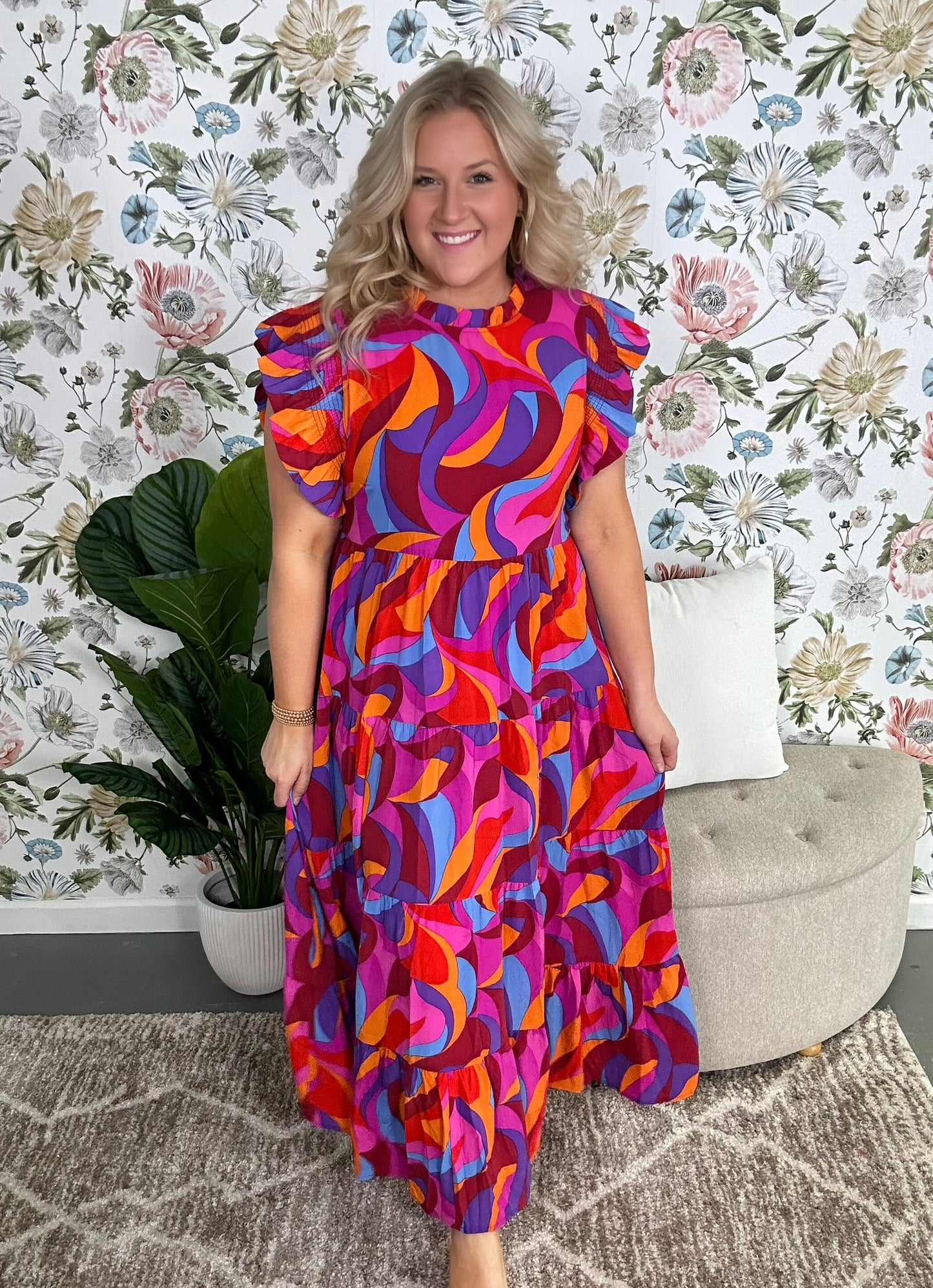 Multicolor abstract Dress RTS