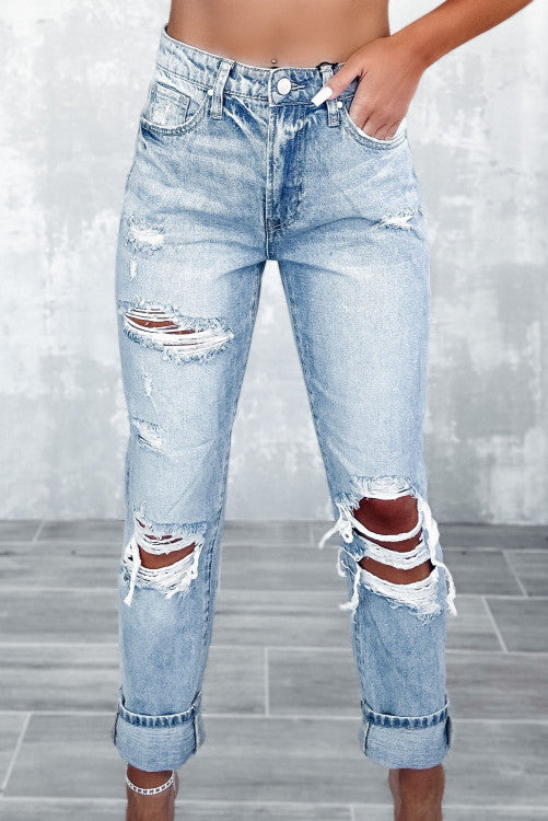 Distressed High Waist Jeans WS RTS