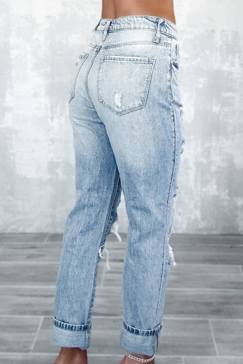 Distressed High Waist Jeans WS RTS