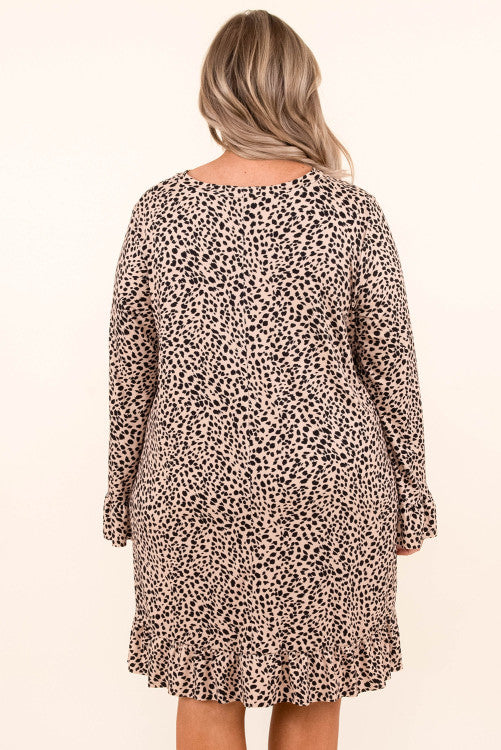 Plus Size Leopard Dress WS RTS