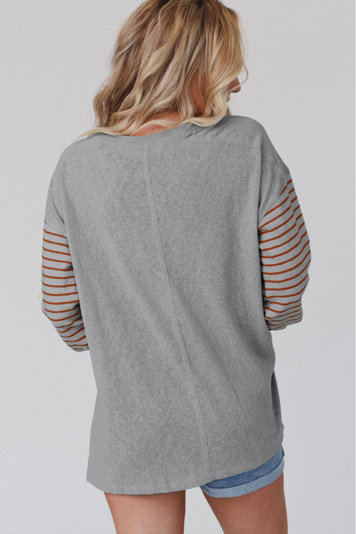 Gray Colorblock Top WS RTS