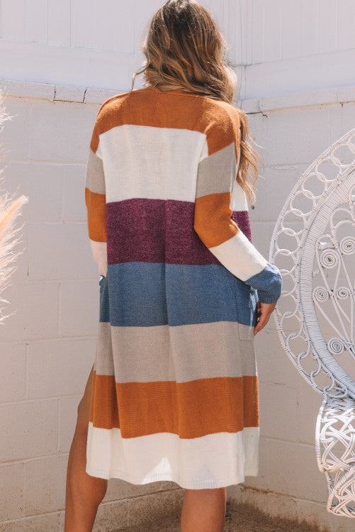 Colorblock Knit Cardigan RTS