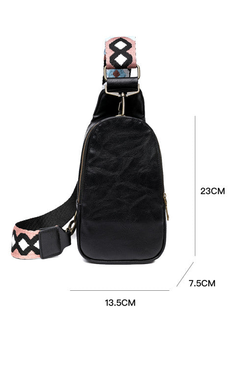 Black Leather Crossbody WS RTS