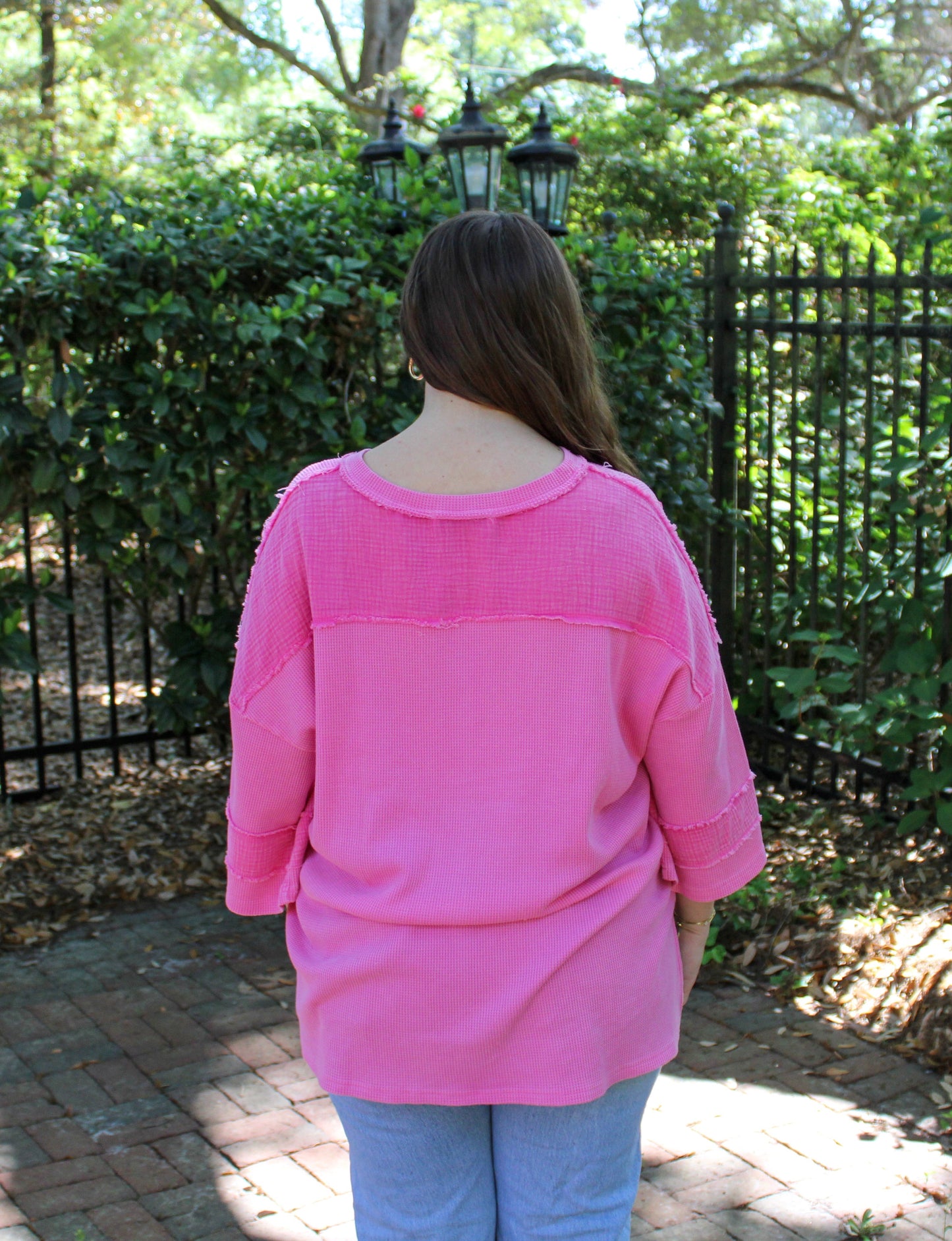 Pink Oversized Top RTS