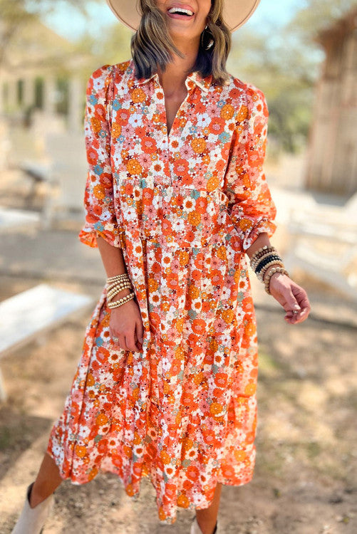 Boho Floral Dress WS RTS