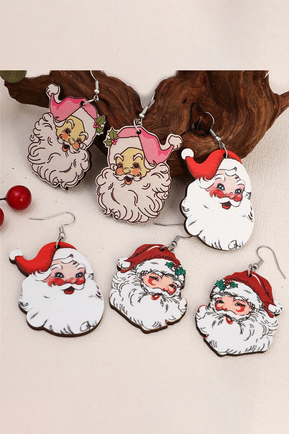 Santa Clause Earrings 3 Pack RTS