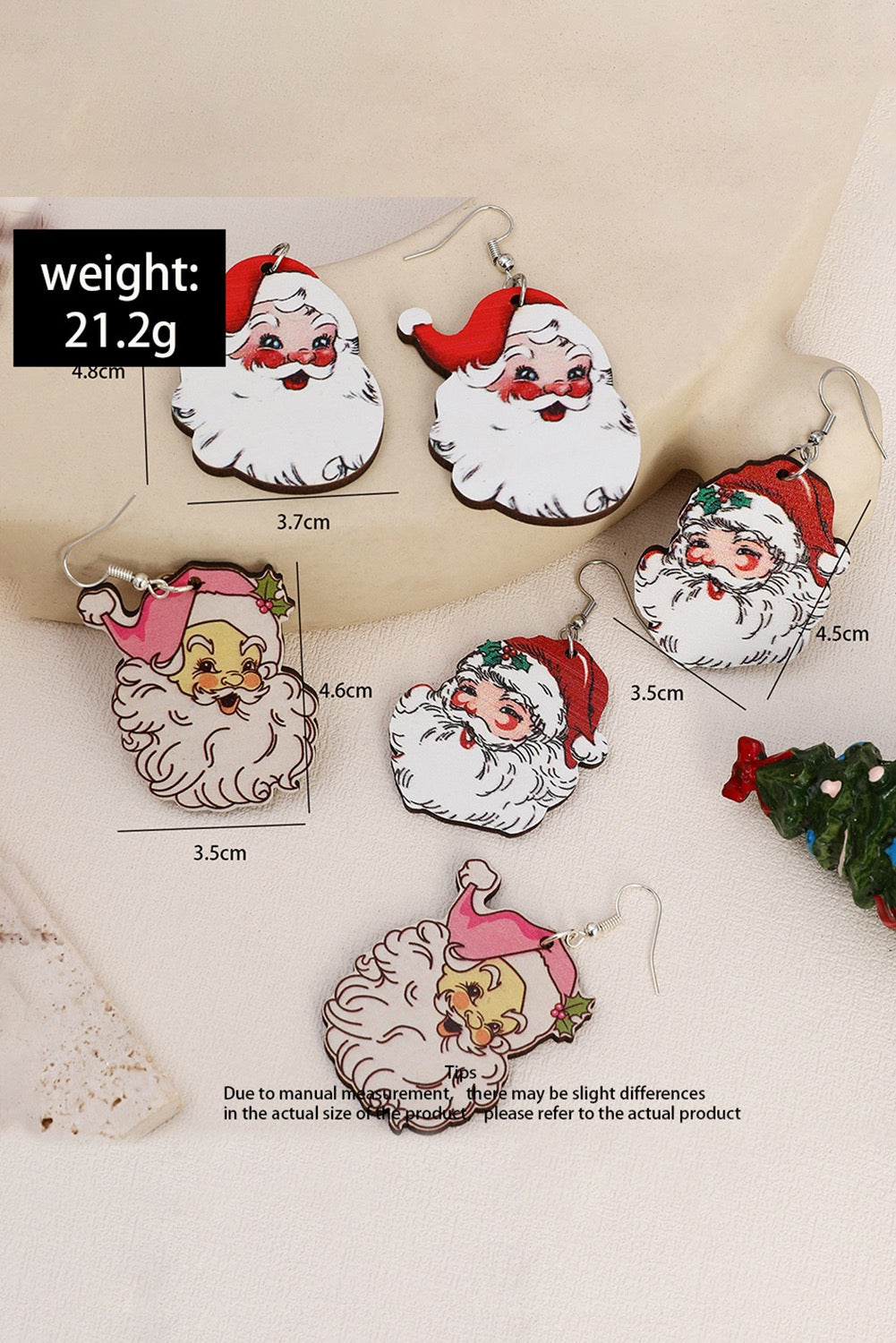 Santa Clause Earrings 3 Pack RTS