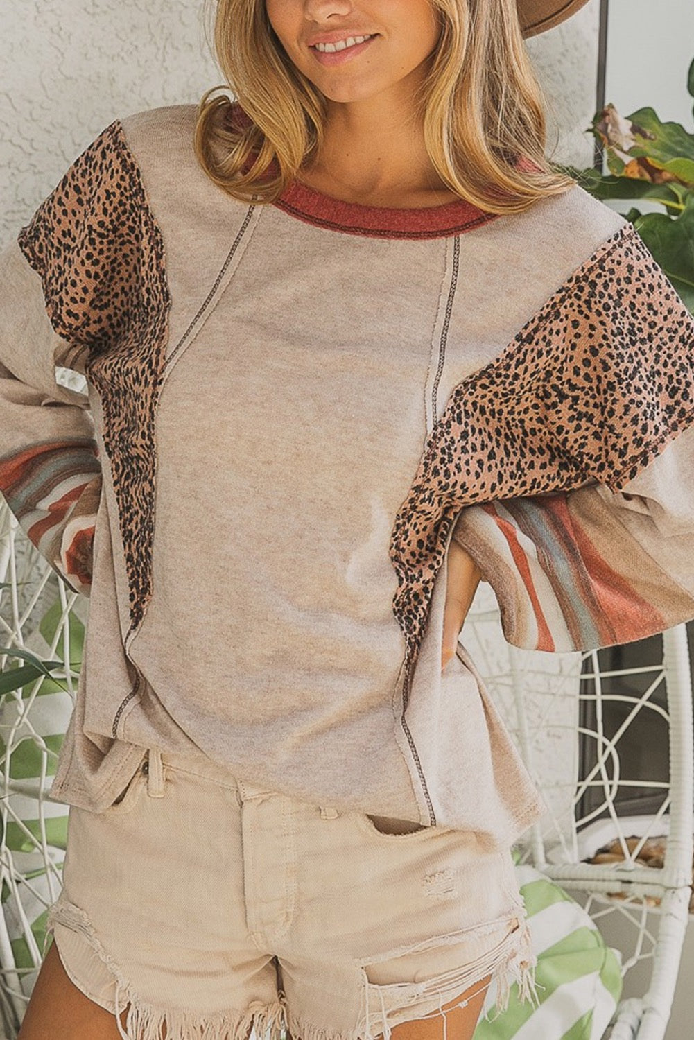 Khaki Leopard Top Nov.