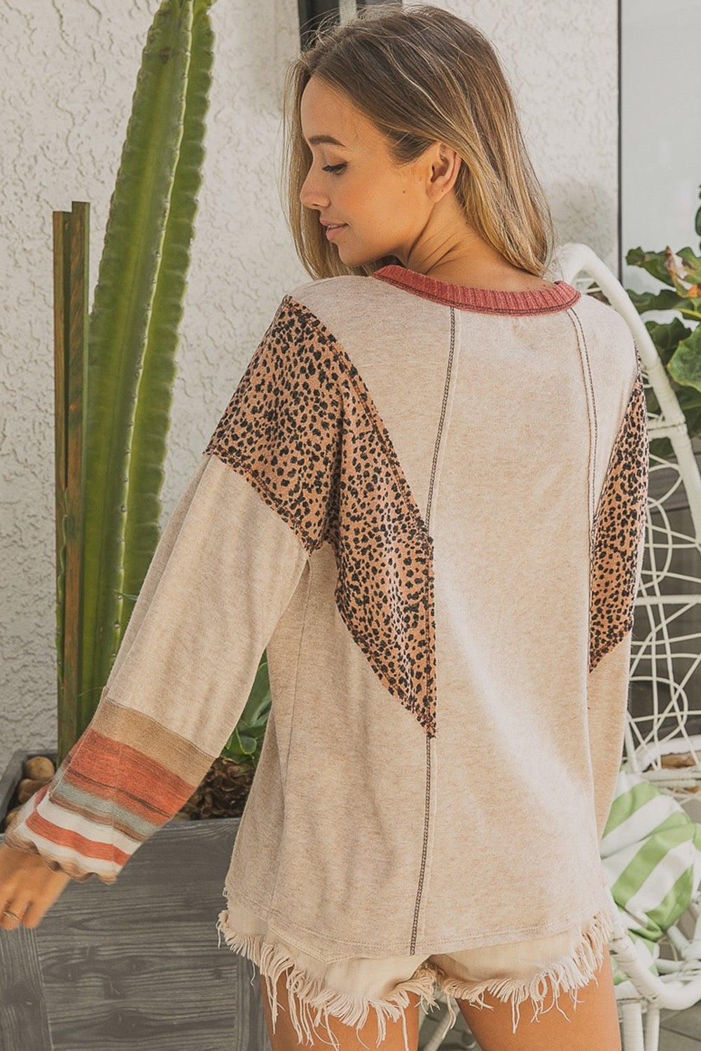 Khaki Leopard Top RTS