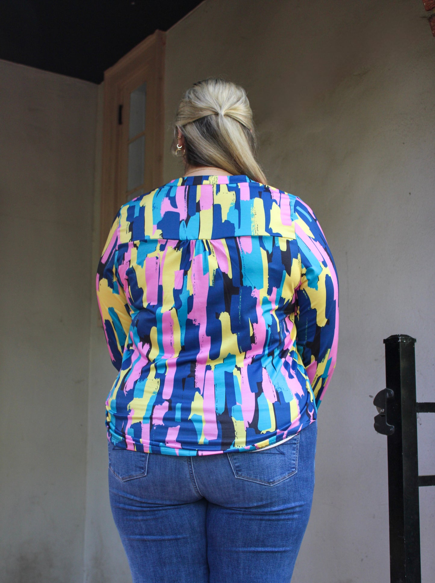Abstract Plus Size Blouse May.