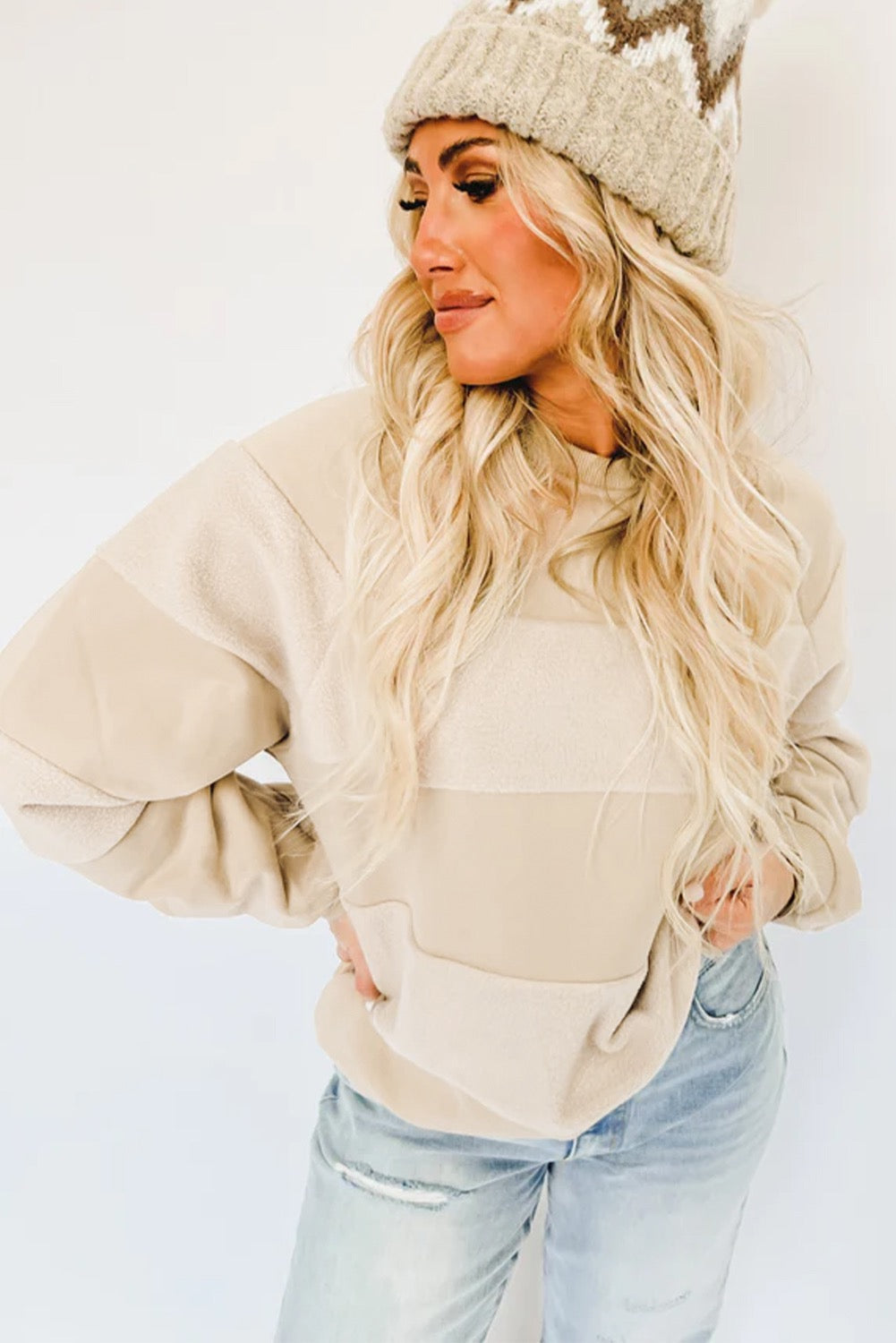 Oatmeal Two Tone Sweatshirt RTS