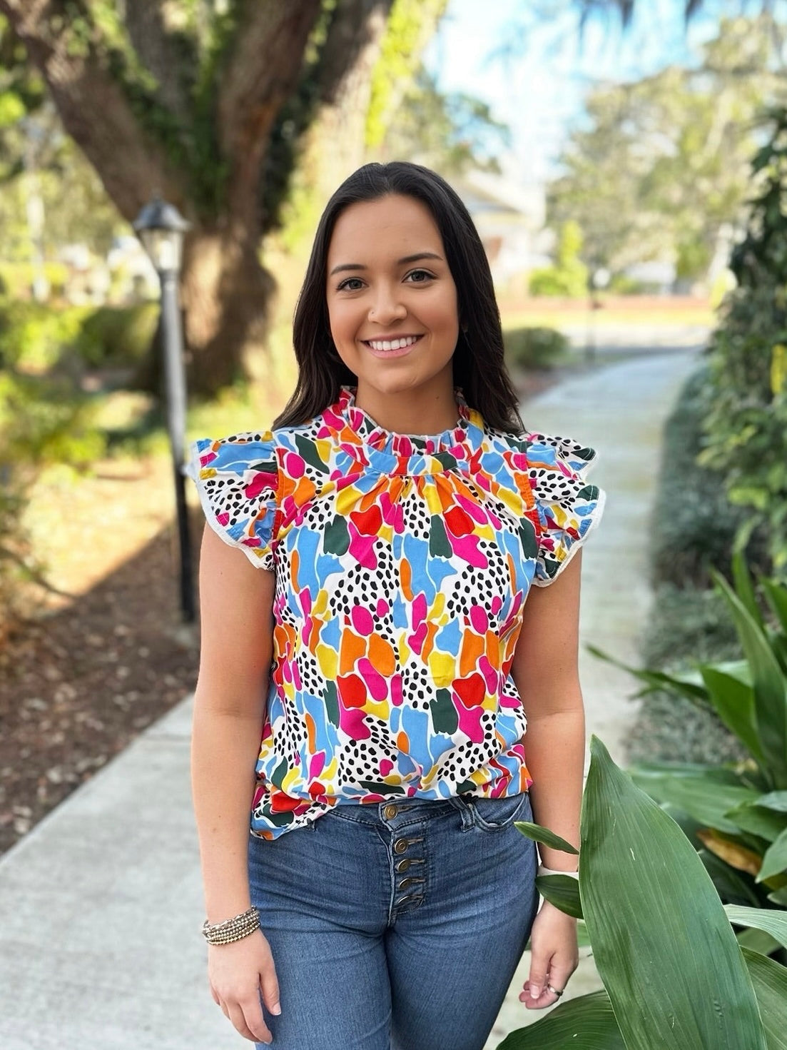 Abstract Multicolor Top RTS