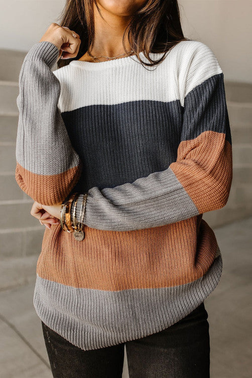 Colorblock Knitted Top WS RTS