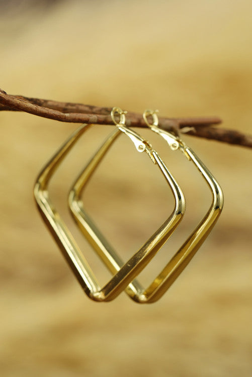 Square Hoop Earrings WS RTS