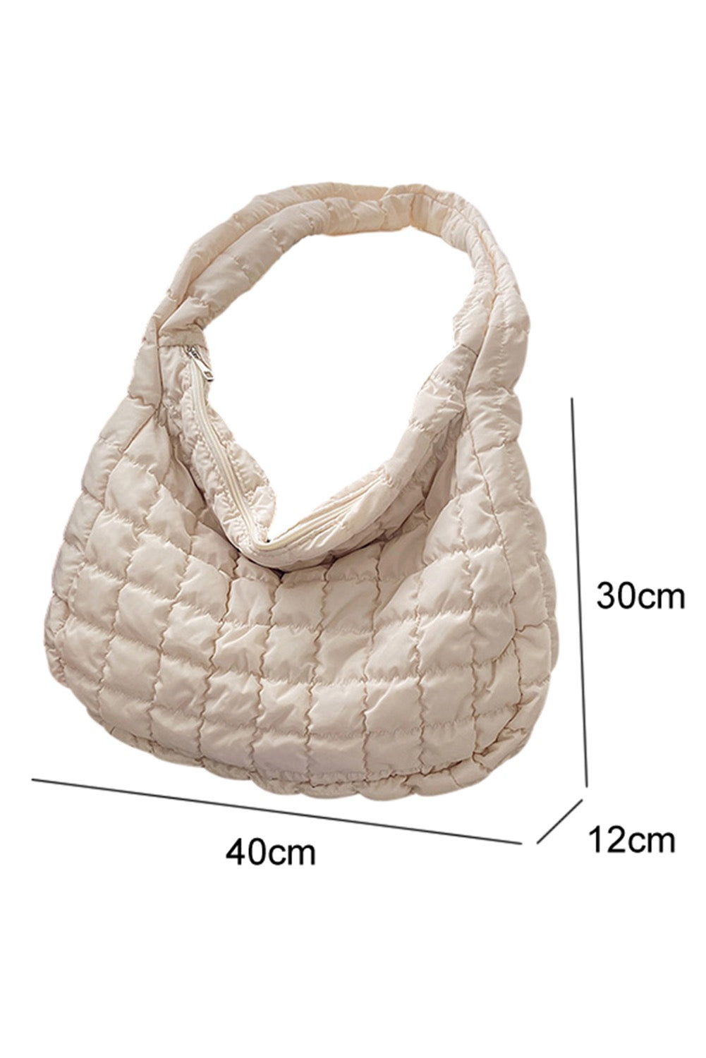 White Quilted Shoulder Bag RTS