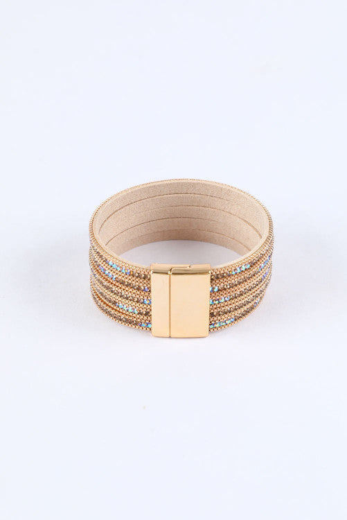 Gold Diamond Magnetic Bracelet WS RTS