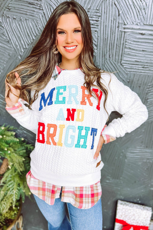 Bright White Merry Sweatshirt WS RTS