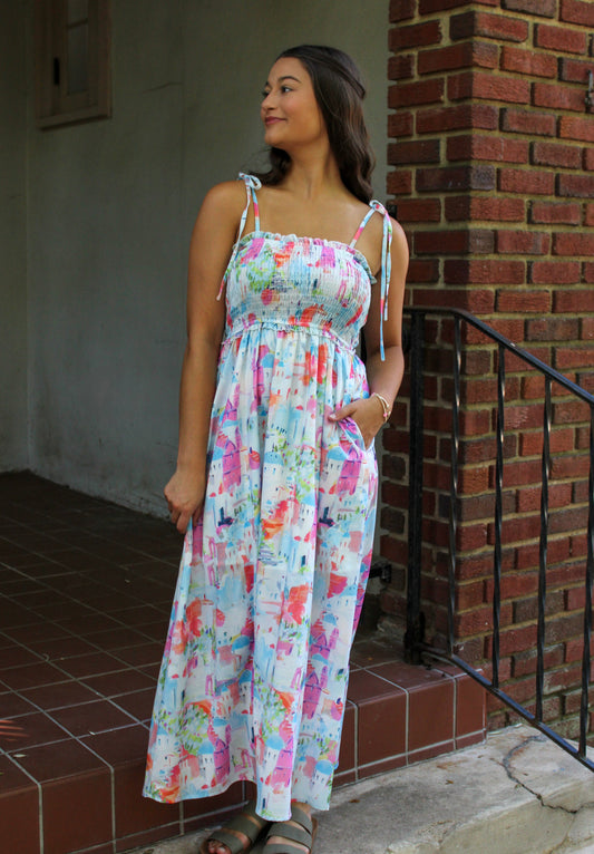 Printed Smocked Maxi RTS