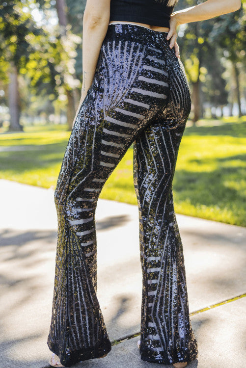 Black Sequin Pants WS RTS