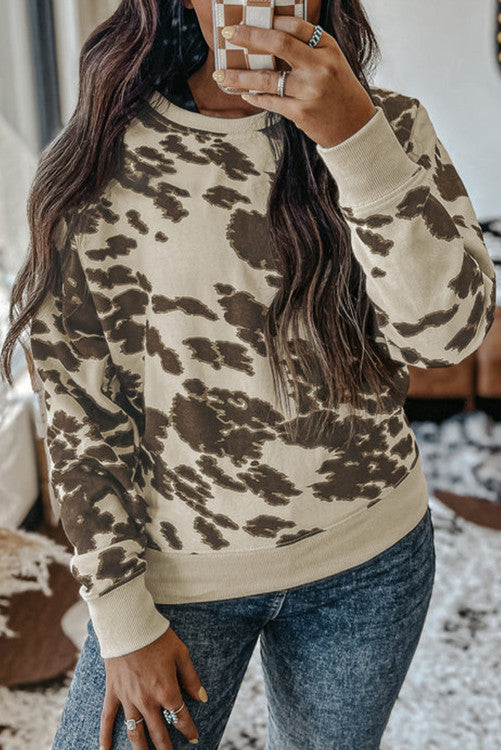 Plus Size Animal Print Sweatshirt RTS