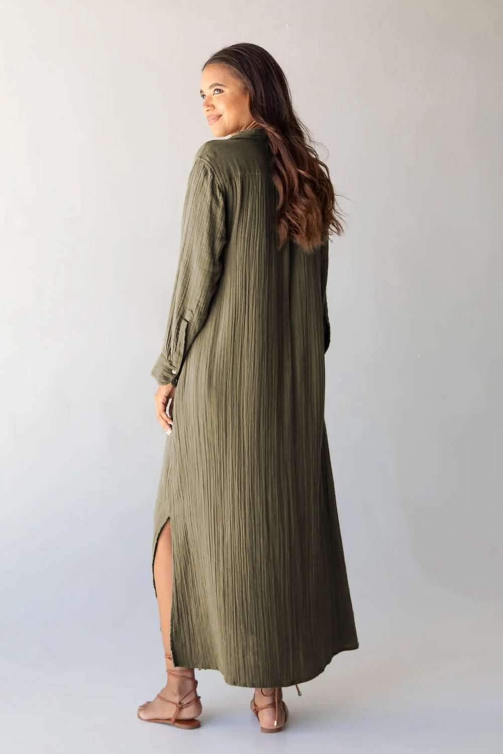 Casual Split Maxi Dress WS RTS