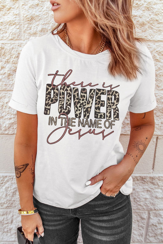 There Is Power In the Name of Jesus Tee WS RTS