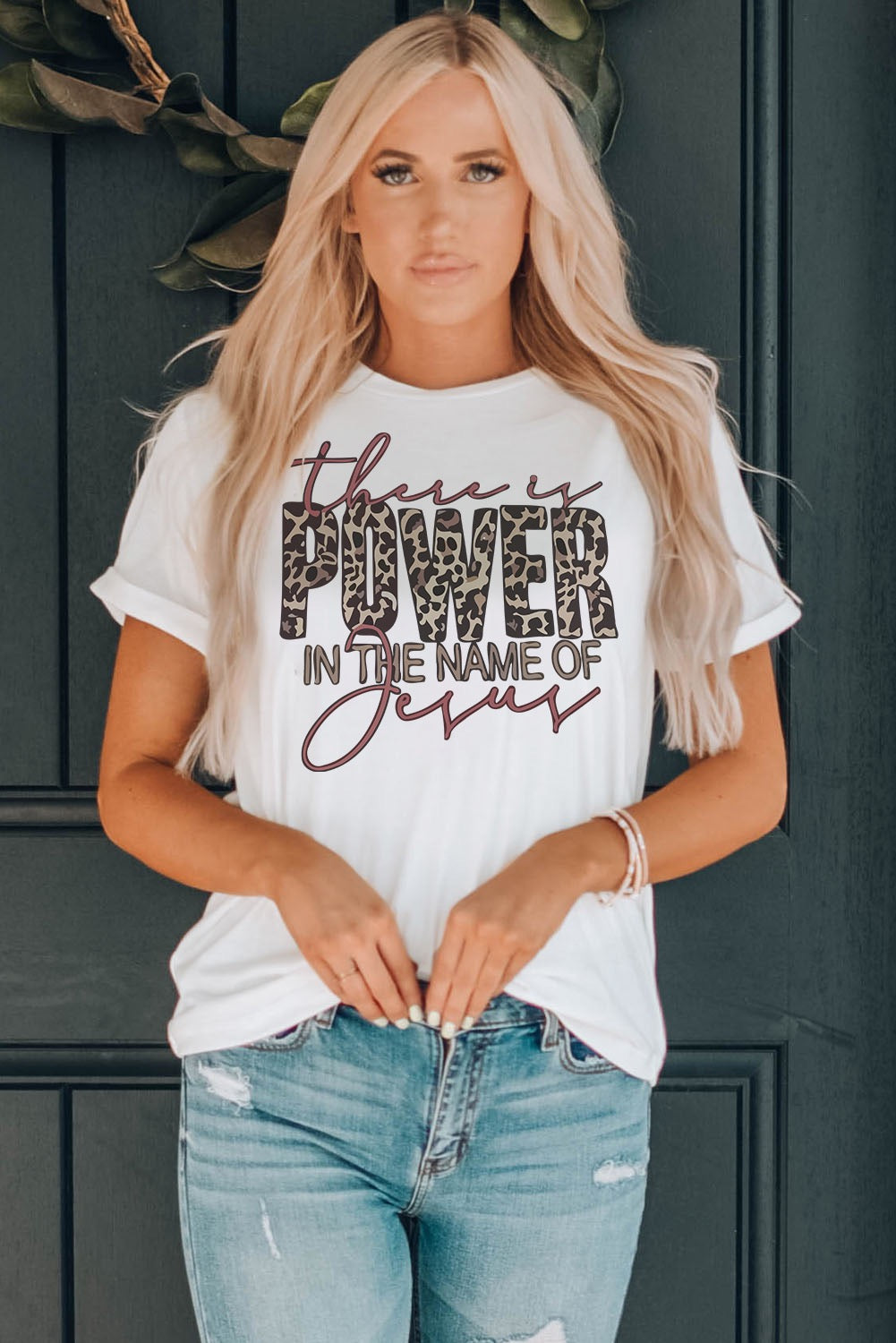 There Is Power In the Name of Jesus Tee WS RTS