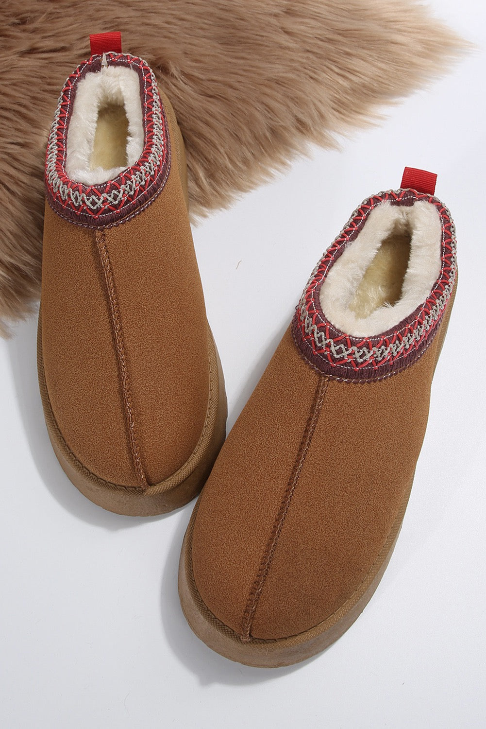 Chestnut Suede Plushed Line Shoes WS RTS