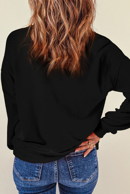 Black Heart Embroidered Sweatshirt RTS