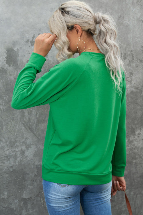 Green St Patricks LUCKY Sweatshirt RTS