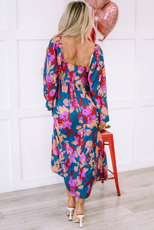 Multicolor Floral Print Dress RTS