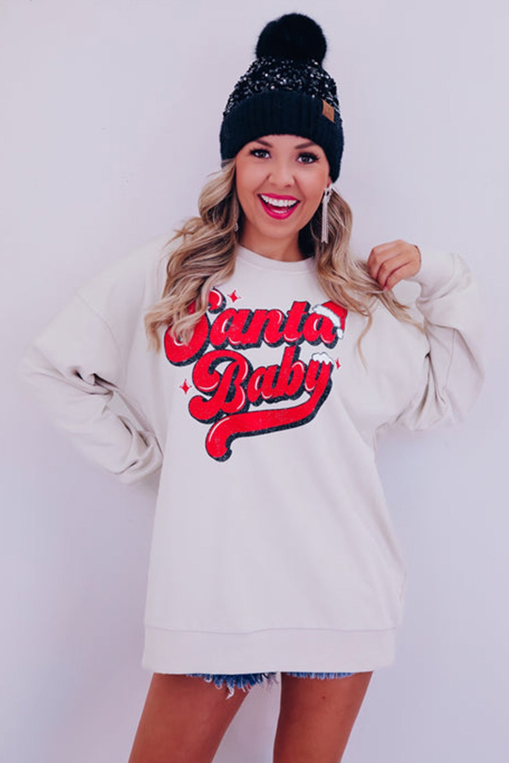 White Santa Baby Pullover WS RTS