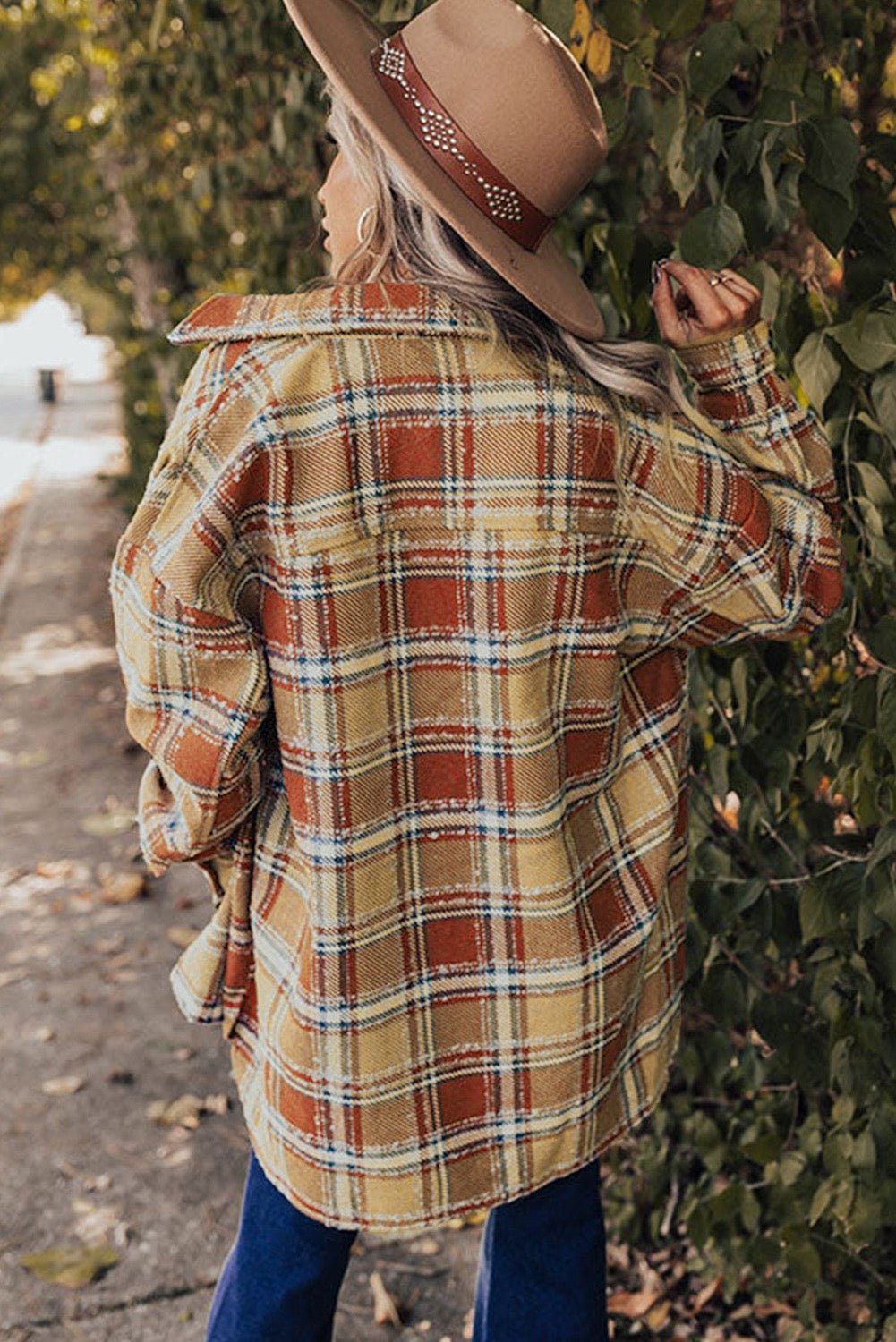 Oversized Plaid Shacket WS RTS