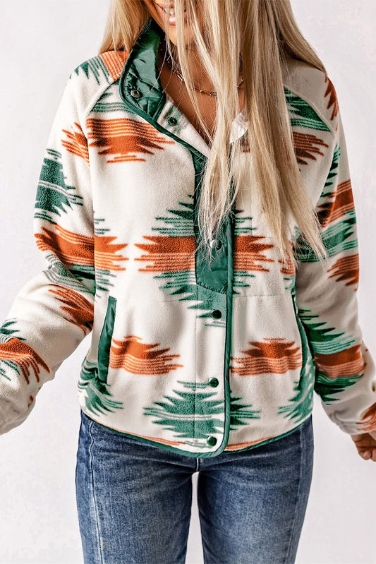 Multicolor Aztec Fleece Jacket WS RTS