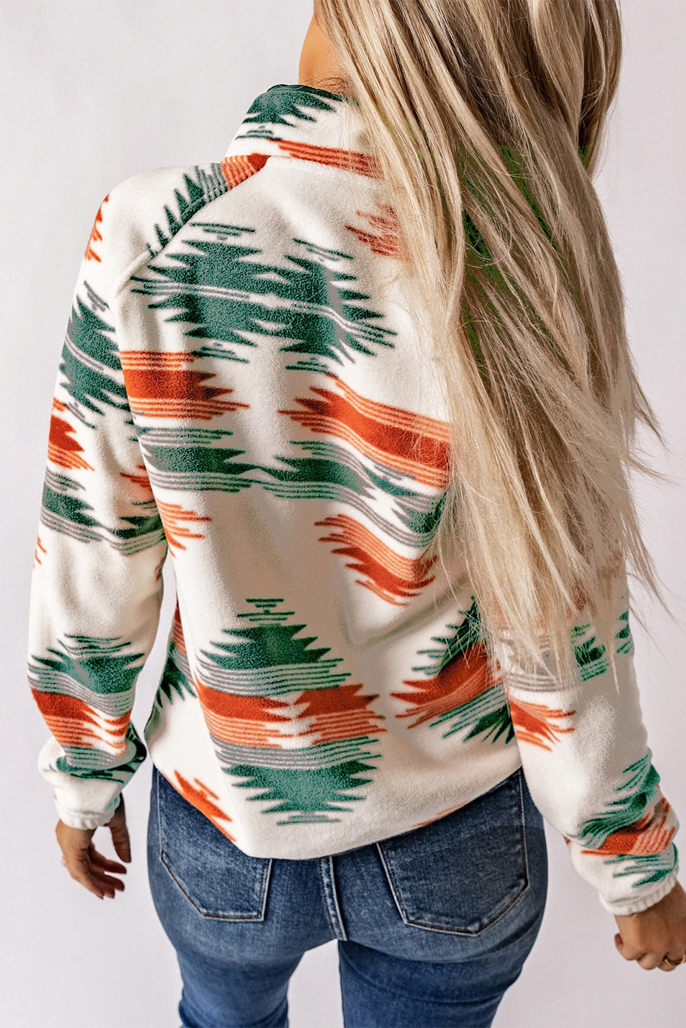 Multicolor Aztec Fleece Jacket WS RTS