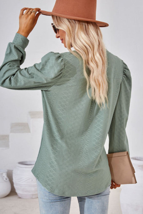 Green Vneck Top WS RTS