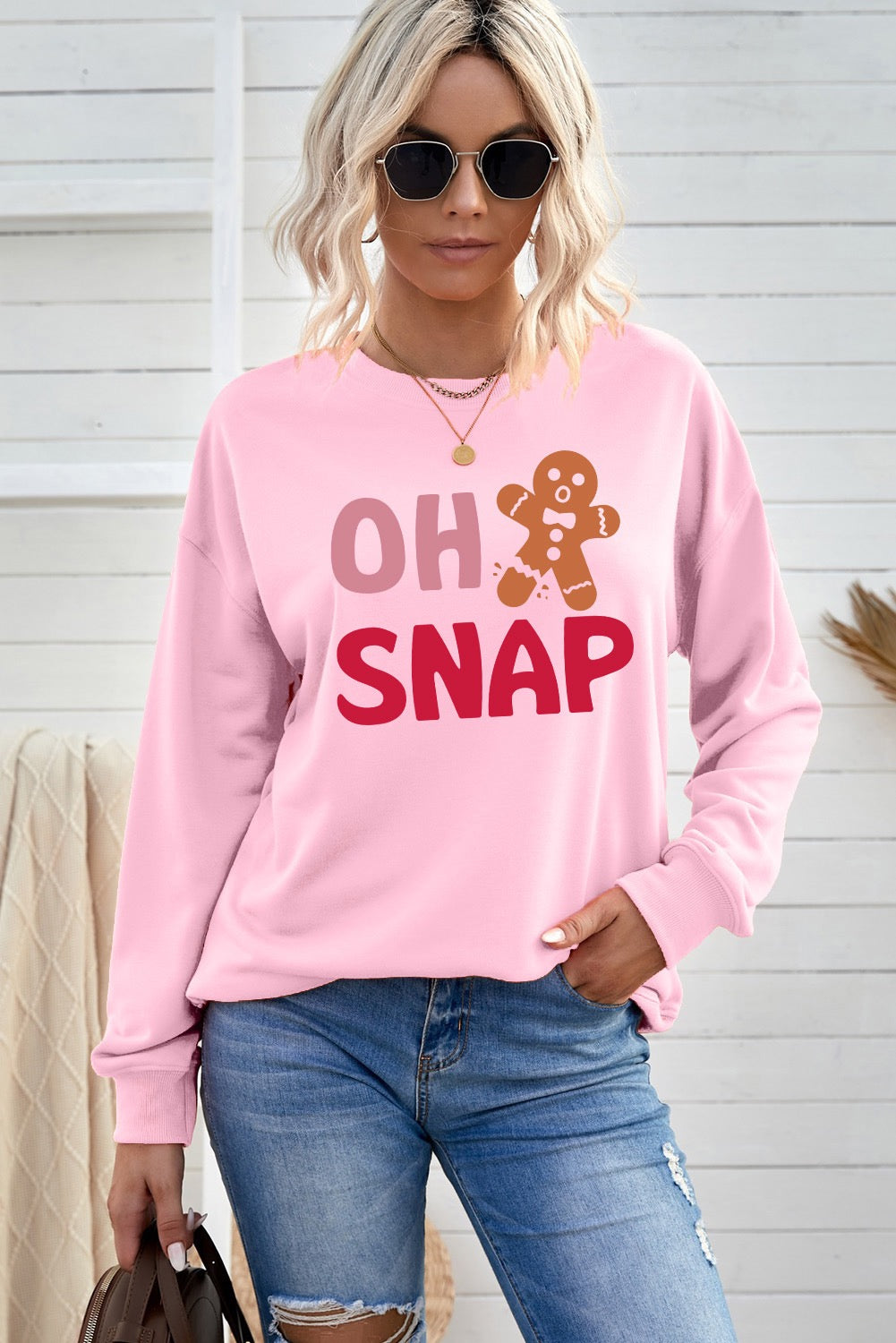 Pink Oh Snap Sweatshirt WS RTS