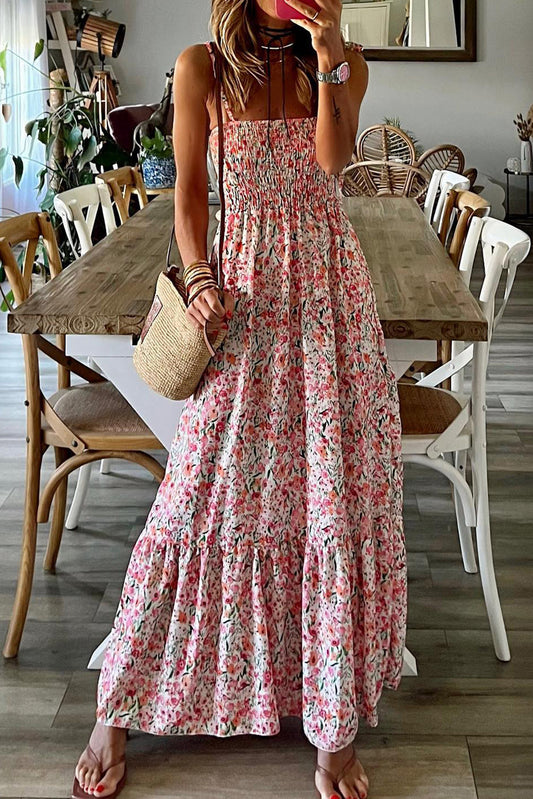 Boho Floral Maxi Dress RTS