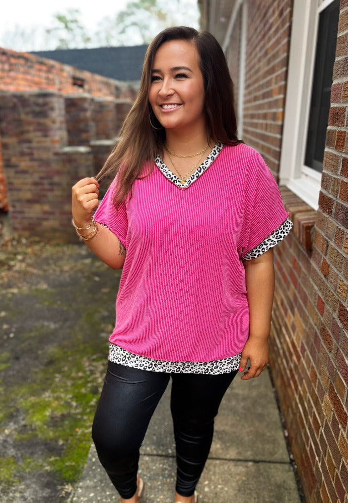 Plus Size Leopard Top RTS